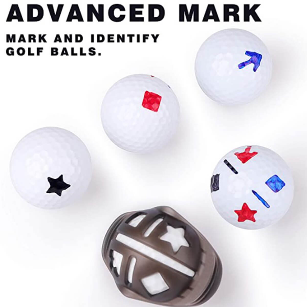 Advanced Mark Tour Alignment Golf Ball Stencil Set